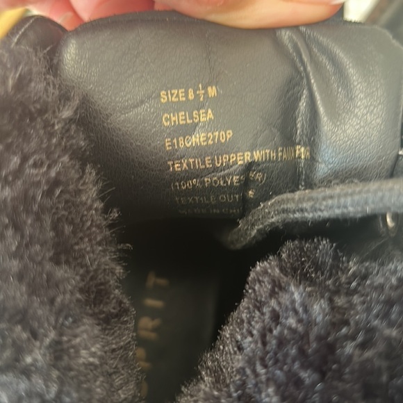 Esprit Womens Black Faux Fur Lined Lace Up Winter Boots 8.5 – Cozy Fall Style - Picture 7 of 7